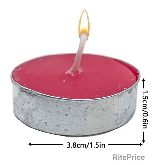 30 Pcs (1 Pack) Strawberry Tealight Candles, Aromatherapy 2.5 hrs Burn Freshener - Picture 5 of 11